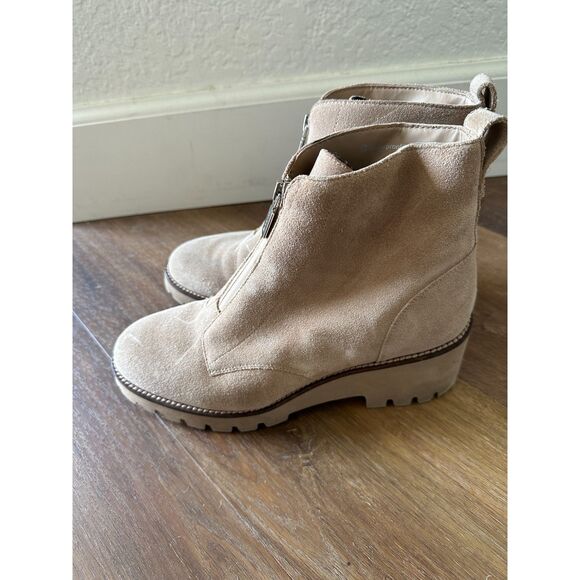 Blondo Drew Waterproof Bootie Size 8.5 Front Zip Lug Sole Ankle Boot - Picture 4 of 7